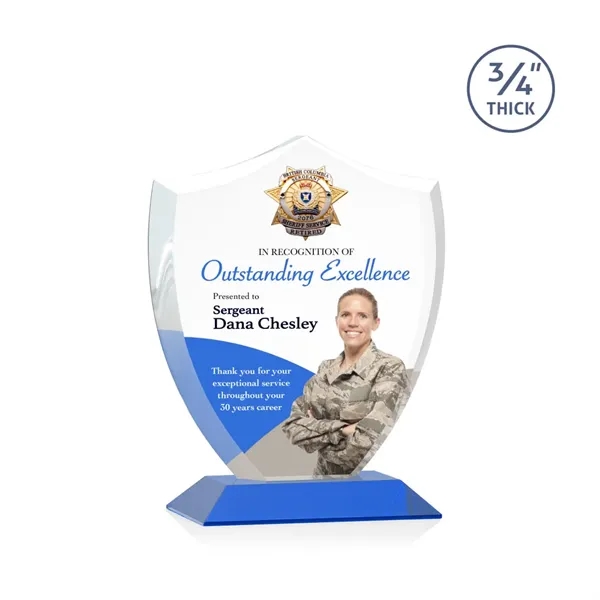 Scudo Shield VividPrint™ Award - Blue... from ASI 84592 St Regis Group / St Regis