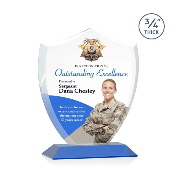 Scudo Shield VividPrint™ Award - Blue... from ASI 84592 St Regis Group / St Regis