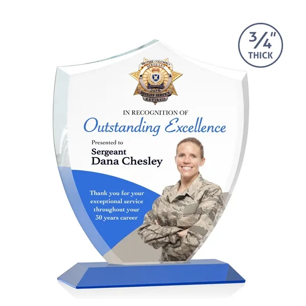 Scudo Shield VividPrint™ Award - Blue... from ASI 84592 St Regis Group / St Regis