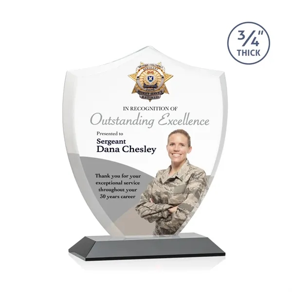 Scudo Shield VividPrint™ Award - Black... from ASI 84592 St Regis Group / St Regis