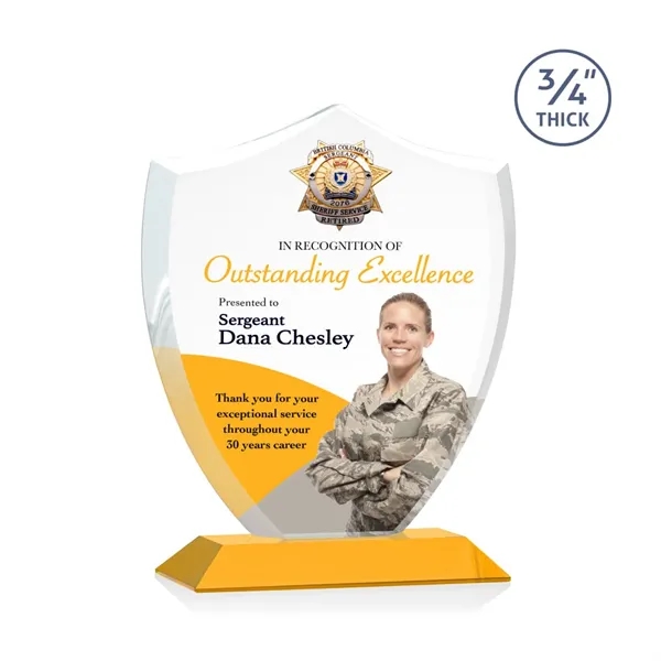 Scudo Shield VividPrint™ Award - Amber... from ASI 84592 St Regis Group / St Regis