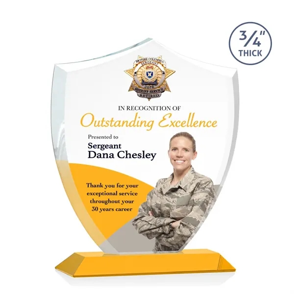 Scudo Shield VividPrint™ Award - Amber... from ASI 84592 St Regis Group / St Regis