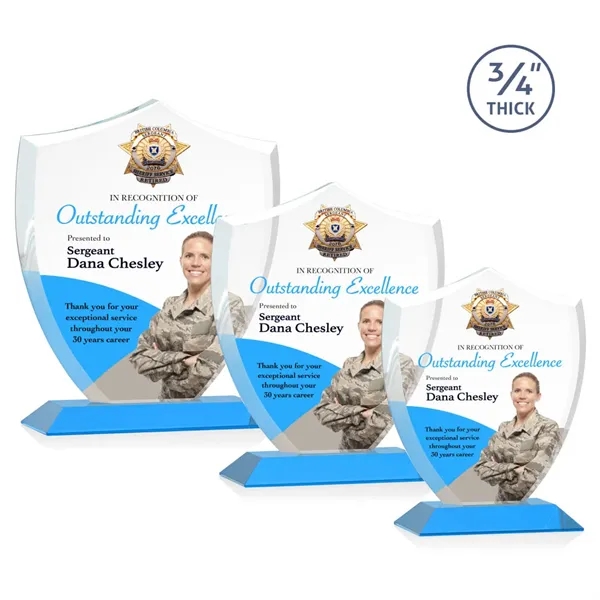 Scudo Shield VividPrint™ Award - Sky Blue... from ASI 84592 St Regis Group / St Regis