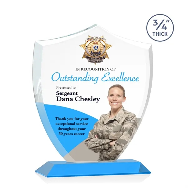 Scudo Shield VividPrint™ Award - Sky Blue... from ASI 84592 St Regis Group / St Regis