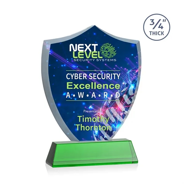 Scudo Shield VividPrint™ Award on Newhaven - Green... from ASI 84592 St Regis Group / St Regis