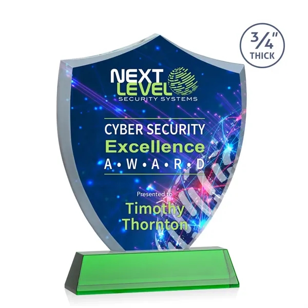 Scudo Shield VividPrint™ Award on Newhaven - Green... from ASI 84592 St Regis Group / St Regis