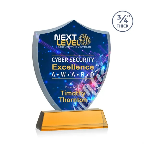 Scudo Shield VividPrint™ Award on Newhaven - Amber... from ASI 84592 St Regis Group / St Regis