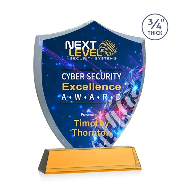 Scudo Shield VividPrint™ Award on Newhaven - Amber... from ASI 84592 St Regis Group / St Regis