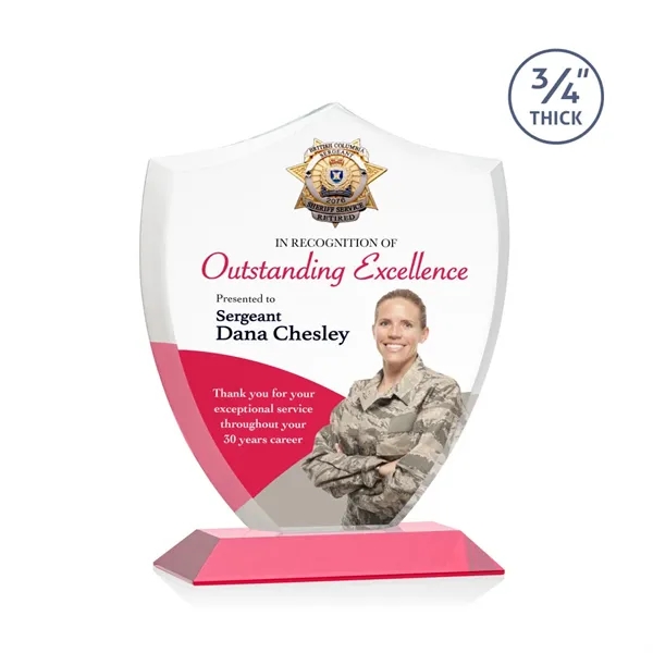 Scudo Shield VividPrint™ Award - Red... from ASI 84592 St Regis Group / St Regis