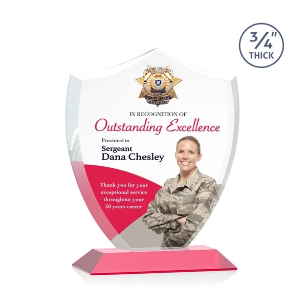 Scudo Shield VividPrint™ Award - Red... from ASI 84592 St Regis Group / St Regis