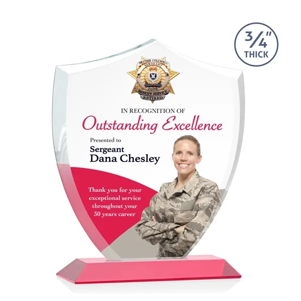 Scudo Shield VividPrint™ Award - Red... from ASI 84592 St Regis Group / St Regis