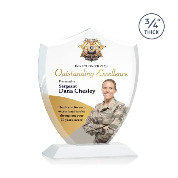 Scudo Shield VividPrint™ Award - White... from ASI 84592 St Regis Group / St Regis