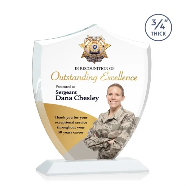 Scudo Shield VividPrint™ Award - White... from ASI 84592 St Regis Group / St Regis