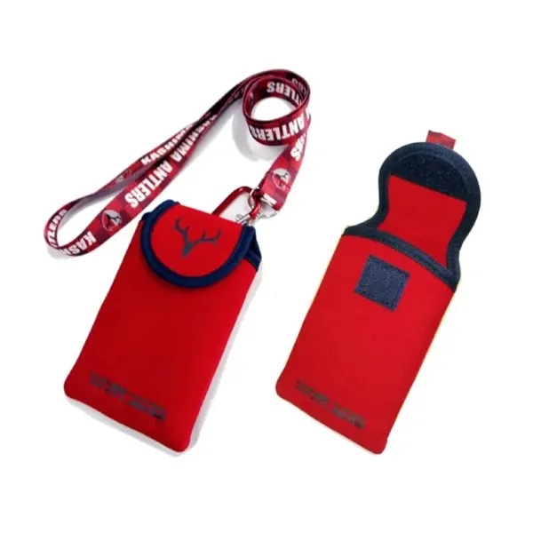 Cell phone bag holder neck wallet plus 1 color silkscreen imprint... from ASI 37218 Athena Promo (tm)