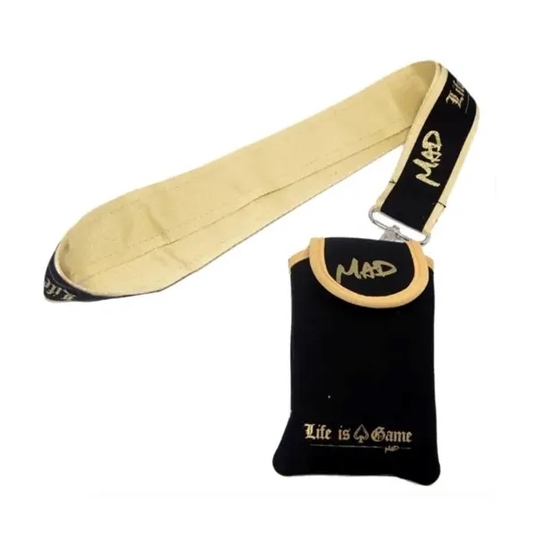 Cell phone bag holder neck wallet plus 1 color silkscreen imprint... from ASI 37218 Athena Promo (tm)