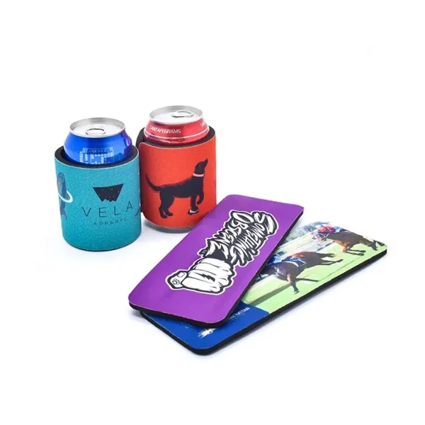 Slap wrap neoprene can cooler, 12 oz. + full color sublimation... from ASI 37218 Athena Promo (tm)