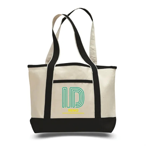 12 oz. deluxe shopping tote bag with interior zippered pocket and... from ASI 39820 Opusline (Benmex) / Opus Line