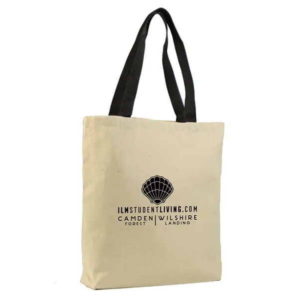 Two-tone economy tote bag made of 6 oz. cotton canva and... from ASI 39820 Opusline (Benmex) / Opus Line
