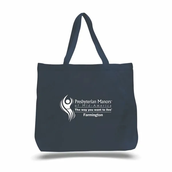 12 oz. cotton tote bag features extra long web handles with... from ASI 39820 Opusline (Benmex) / Opus Line