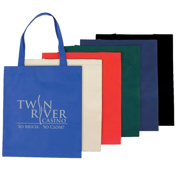 100% recyclable and reusable, non-woven tote bag with reinforced 16" handles.... from ASI 39820 Opusline (Benmex) / Opus Line