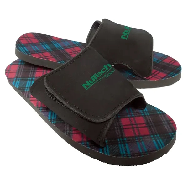 15mm fabric topped EVA sole flip-flops with fabric straps... from ASI 73520 Neet Feet / Neet Feet