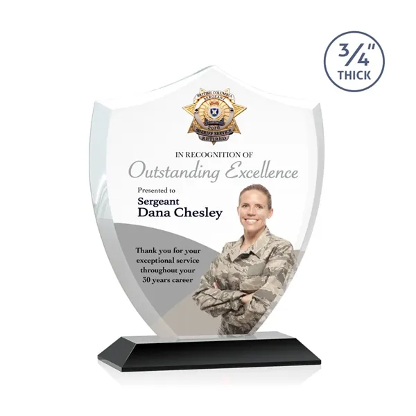 Scudo Shield VividPrint™ Award - Black... from ASI 84592 St Regis Group / St Regis