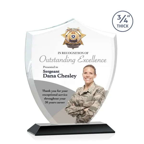 Scudo Shield VividPrint™ Award - Black... from ASI 84592 St Regis Group / St Regis