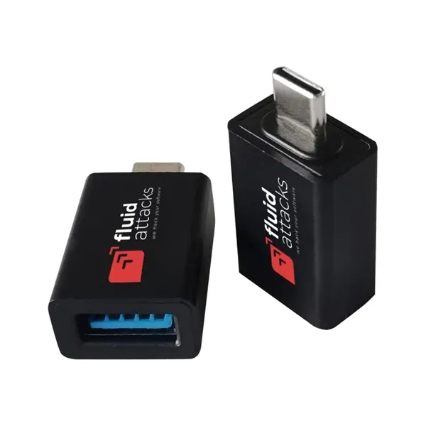 Type-C to A USB data protector plus 1 color silkscreen imprint... from ASI 37218 Athena Promo (tm)