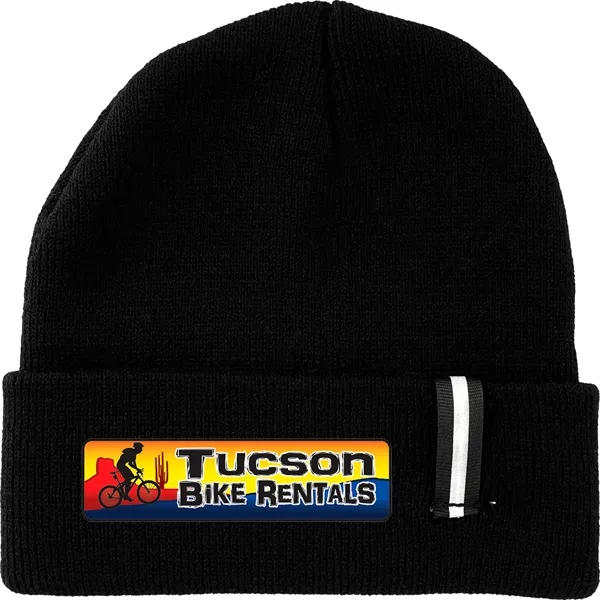 REFLECTIVE STRIP BEANIE... from ASI 30208 A P Specialties / AP Specialties