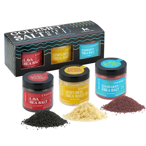 3 Piece gourmet sea salt set; includes Lava Sea Salt (6... from ASI 71685 Midnite Snax®