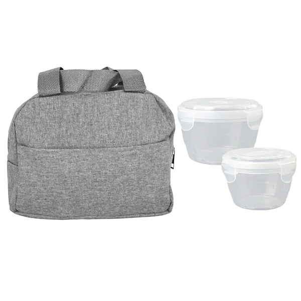 NESTED HEATHERED LUNCH COOLER... from ASI 30208 A P Specialties / AP Specialties