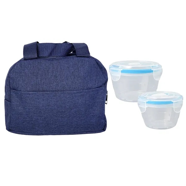 NESTED HEATHERED LUNCH COOLER... from ASI 30208 A P Specialties / AP Specialties