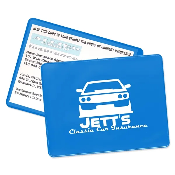 Proof of insurance holder made of vinyl and measuring 4.5"H x... from ASI 54040 Fey Promo