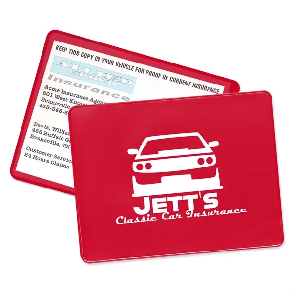 Proof of insurance holder made of vinyl and measuring 4.5"H x... from ASI 54040 Fey Promo