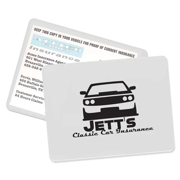 Proof of insurance holder made of vinyl and measuring 4.5"H x... from ASI 54040 Fey Promo