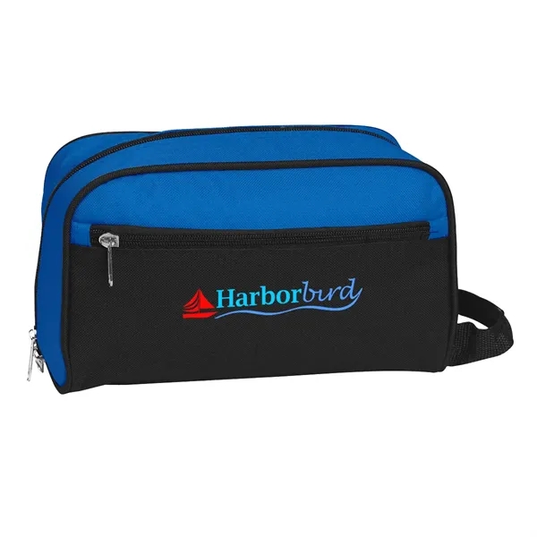 Toiletry bag, made of 600 Denier Polyester with side handle for... from ASI 61125 Hit Promotional Products / Hit®