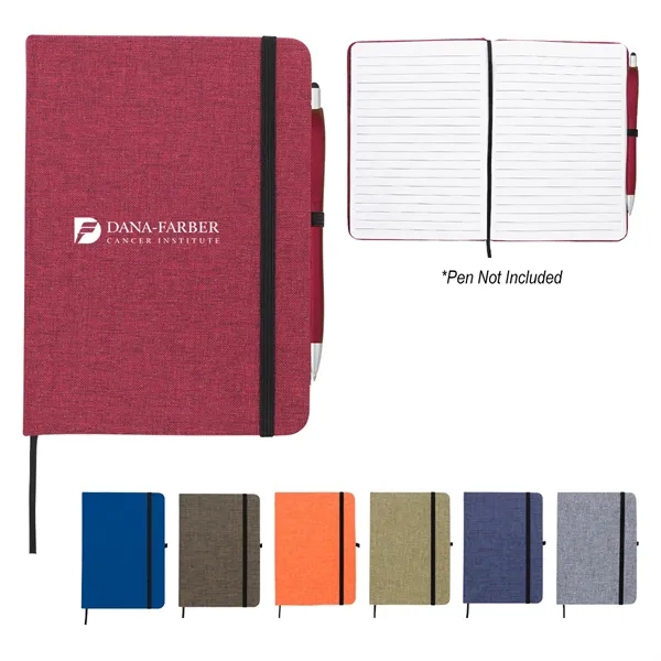 5" x 7" journal with 80 lined pages, a polycanvas cover... from ASI 61125 Hit Promotional Products / Hit®