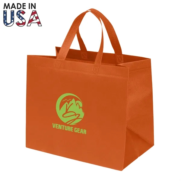 The 12x8x10 Reusable Non-Woven Tote Bag is the ultimate promotional pouch... from ASI 91411 Toddy Gear