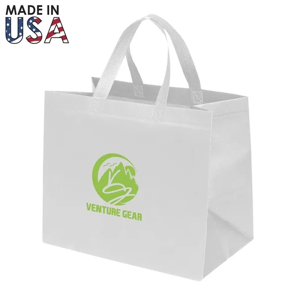 The 12x8x10 Reusable Non-Woven Tote Bag is the ultimate promotional pouch... from ASI 91411 Toddy Gear