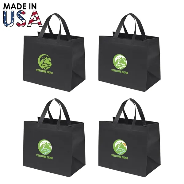 The 12x8x10 Reusable Non-Woven Tote Bag is the ultimate promotional pouch... from ASI 91411 Toddy Gear