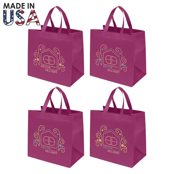 The 12x8x13 Reusable Non-Woven Tote Bag is the ultimate promotional pouch... from ASI 91411 Toddy Gear