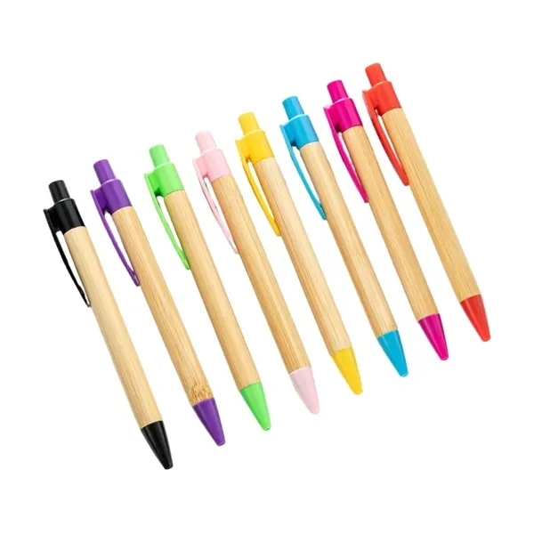 Eco-friendly colored bamboo pen plus free 1 color silkscreen imprint on... from ASI 37218 Athena Promo (tm)