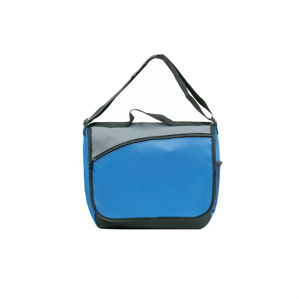 This stylish curved messenger bag with a front zipper that offers... from ASI 34800 Alstar Creations