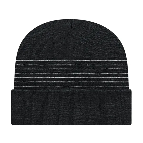 Thin Striped Knit Cap with Cuff... from ASI 43792 Cap America Inc