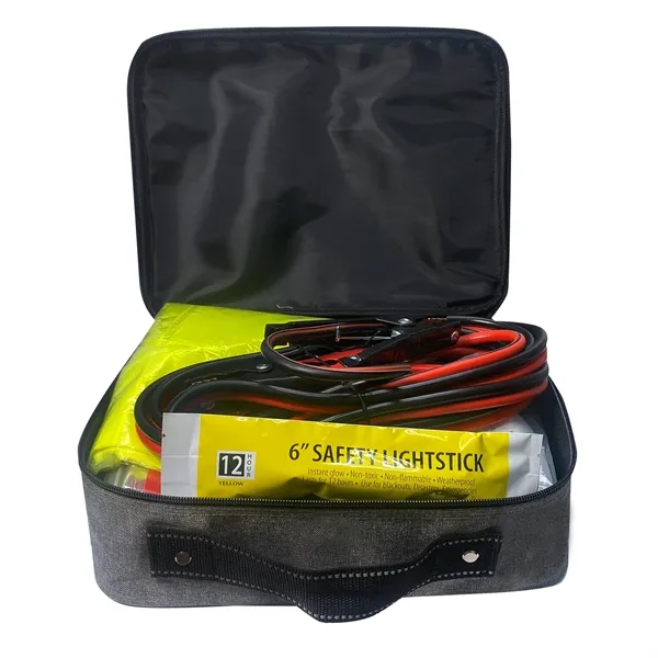 Large carry bag with trunk organizer.  Contains upgraded booster cables,... from ASI 63698 Justin Case®