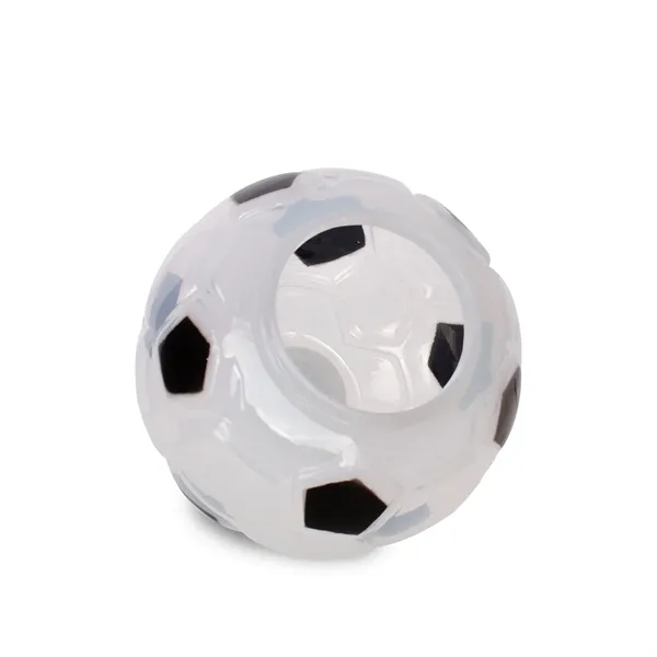 18 oz. acrylic soccer ball shaped cup with lid, straw and... from ASI 42016 Brighter Promotions Inc
