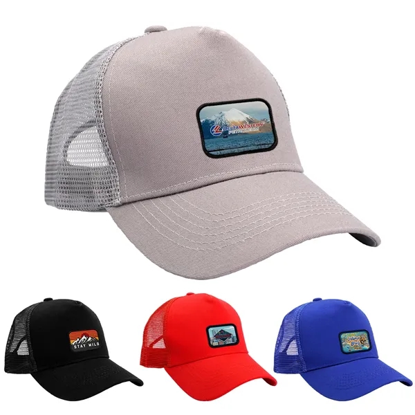 EMBLEM TRUCKER HAT... from ASI 30208 A P Specialties / AP Specialties