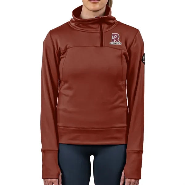 Mountain Standard nylon, polyester and spandex 1/4 zip hoodie in assorted... from ASI 61125 Hit Promotional Products / Hit®