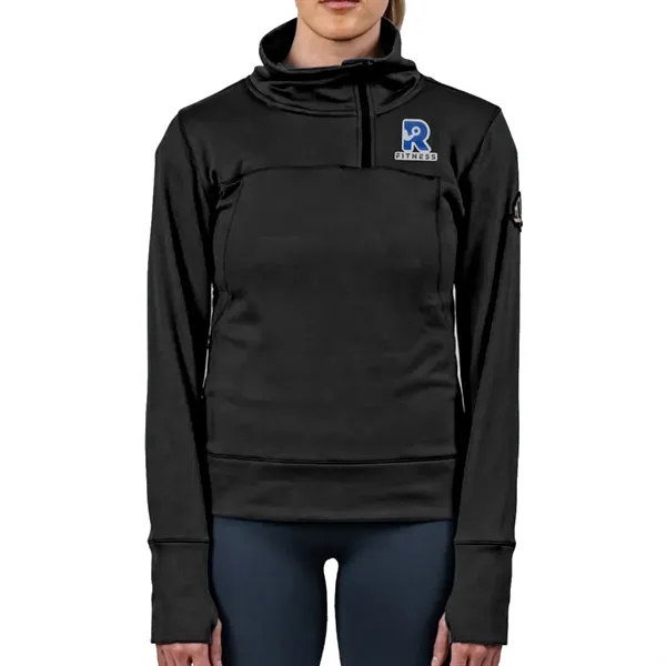 Mountain Standard nylon, polyester and spandex 1/4 zip hoodie in assorted... from ASI 61125 Hit Promotional Products / Hit®