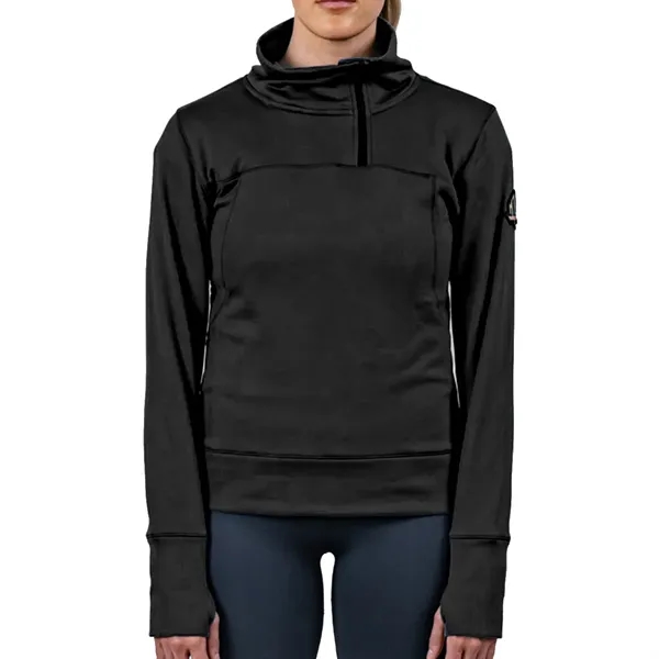 Mountain Standard nylon, polyester and spandex 1/4 zip hoodie in assorted... from ASI 61125 Hit Promotional Products / Hit®